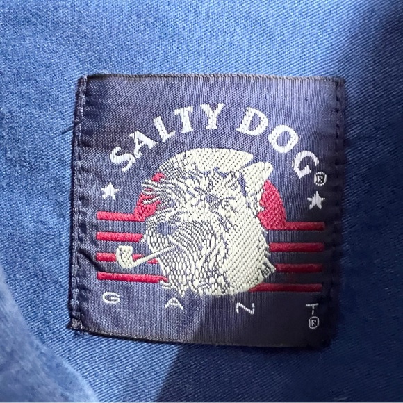 Salty Dog Gant button down men’s shirt in authentic indigo - Picture 10 of 15